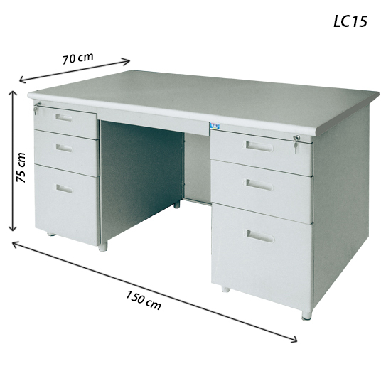 Bàn nhân viên chân sắt LC15